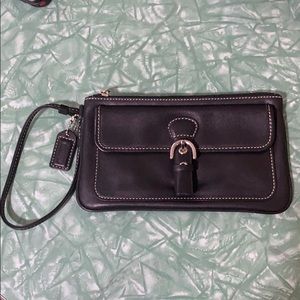 Coach leather wristlet